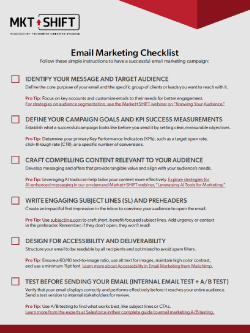 D&H CANADA ULC - Template: Email Marketing Checklist: Steps to Campaign Success