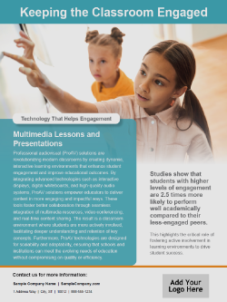 D&H CANADA ULC - Template: Keeping the Classroom Engaged