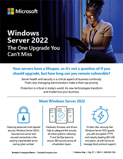 D&H CANADA ULC - Template: Windows Server 2022 - The One Upgrade You Can&rsquo;t Miss