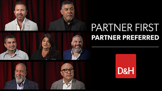 Collage of people talking